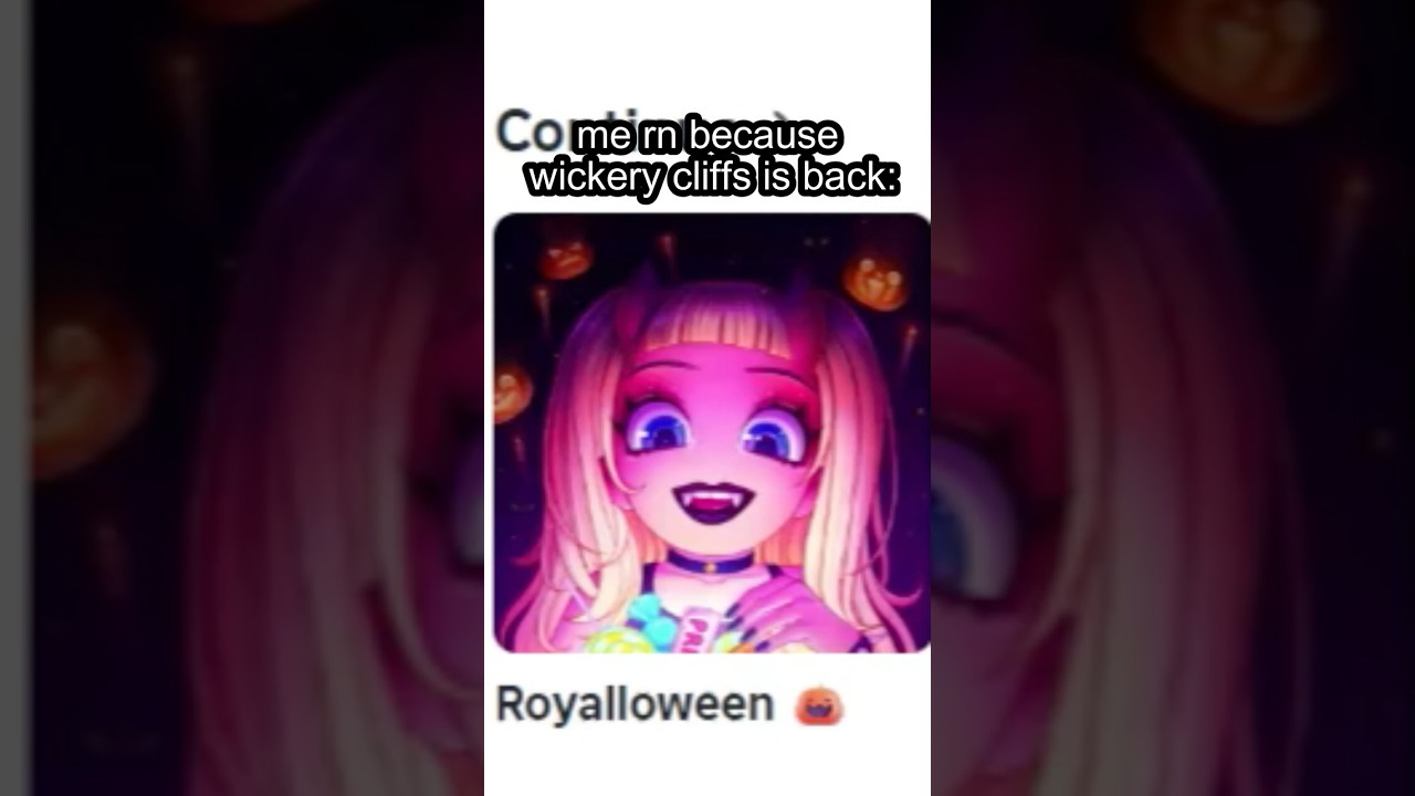WICKERY CLIFFS Is BACK!! 😍😍 What do you guys think about this?! 🤯 #royalloween #royalehigh