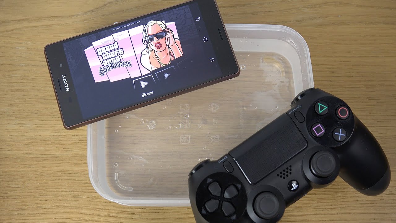 Обзор игрового процесса GTA San Andreas Under Water для контроллера Sony Xperia Z3 PS4