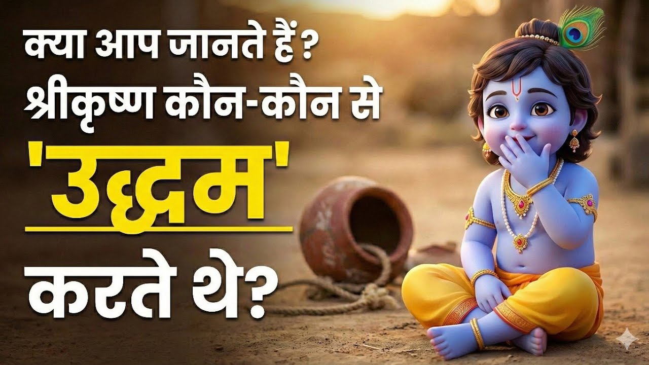 ​श्री कृष्ण कौन-कौन से 'उद्धम' करते थे? | Indresh Ji Maharaj New Katha
