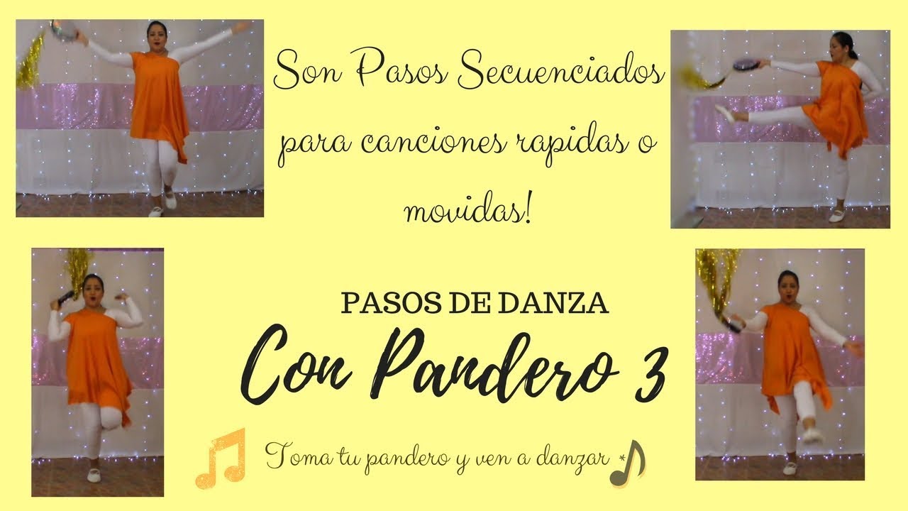 PASOS DE DANZA con pandero 3