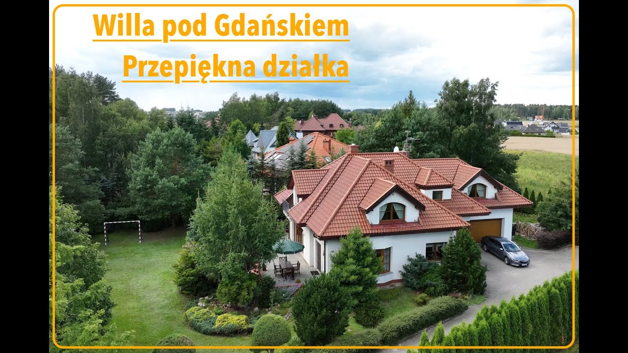 Urokliwa willa pod Gdańskiem|Piękny ogród na skraju lasu|Świetna lokalizacja|Cebulscy Nieruchomości