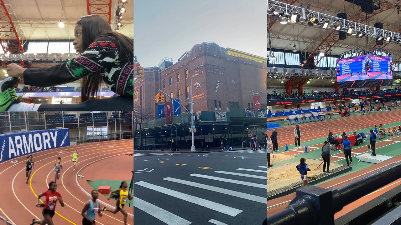 ARMORY TRACK MEET VLOG + SNEAKING OUT AT 1AM..lol