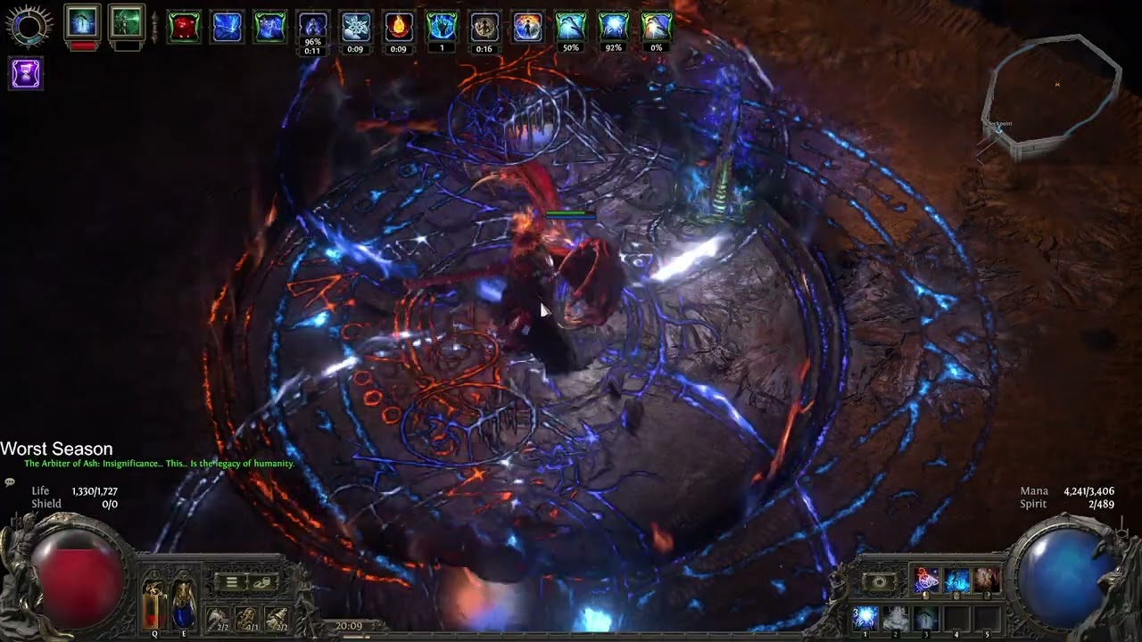 POE2 EA 0.4 Oracle Elemental weakness COC Meteor Uber Arbiter kill