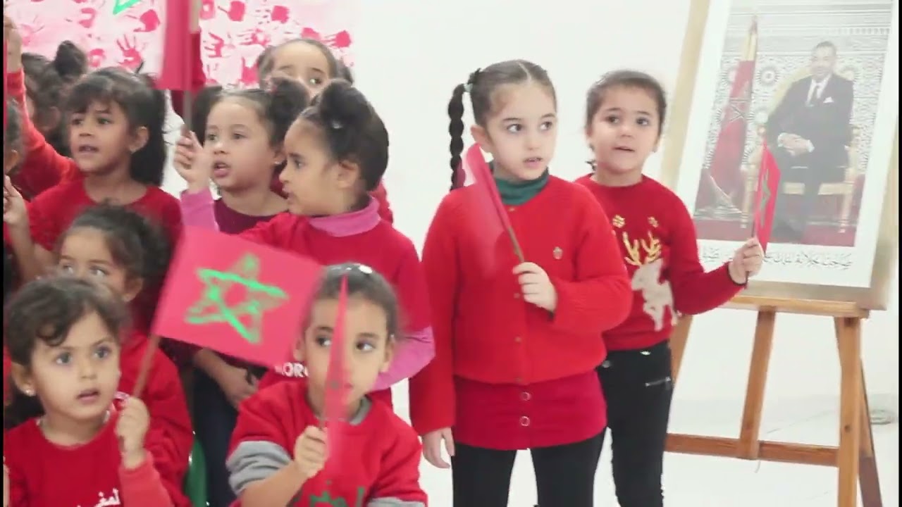 Le préscolaire de l'école Notre Dame de la Paix fête le 48ème anniversaire de la Marche Verte.