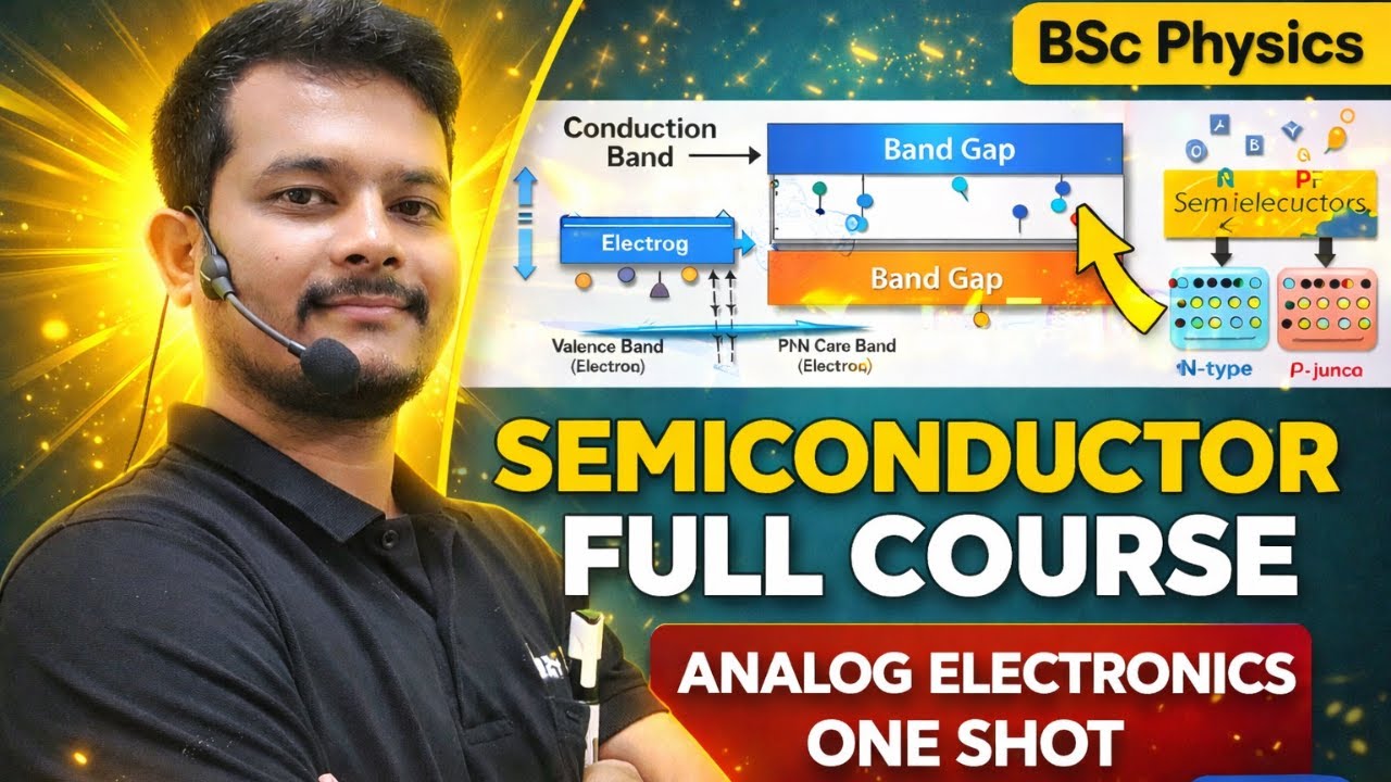 “Semiconductor Physics Complete in One Shot | Analog Electronics | BSc Physics Major”