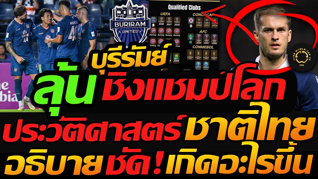 #บุรีรัมย์ ช็อกโลก ลุ้นชิงแชมป์โลก ประวัติศาสตร์ชาติไทย เกิดขึ้นจริง?? - แตงโมลง ปิยะพงษ์ยิง