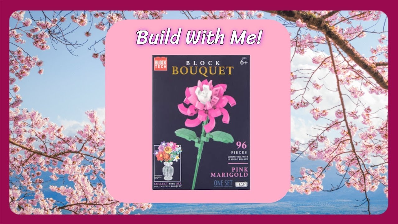 Build With Me! Block Tech - Block Bouquet - Pink Marigold - With Music