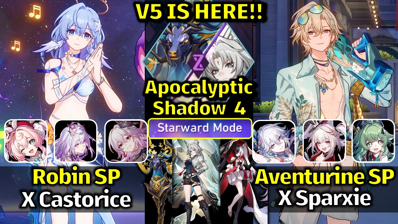 V5 IS HERE! E0S1 Robin Summeretto & E0S1 Aventurine Waveflair | NEW Apocalyptic Shadow - HSR 4.5