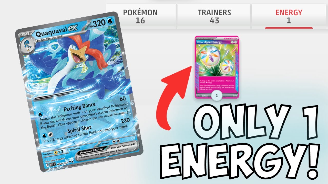 I Made a Quaquaval ex Deck with 1 Energy!