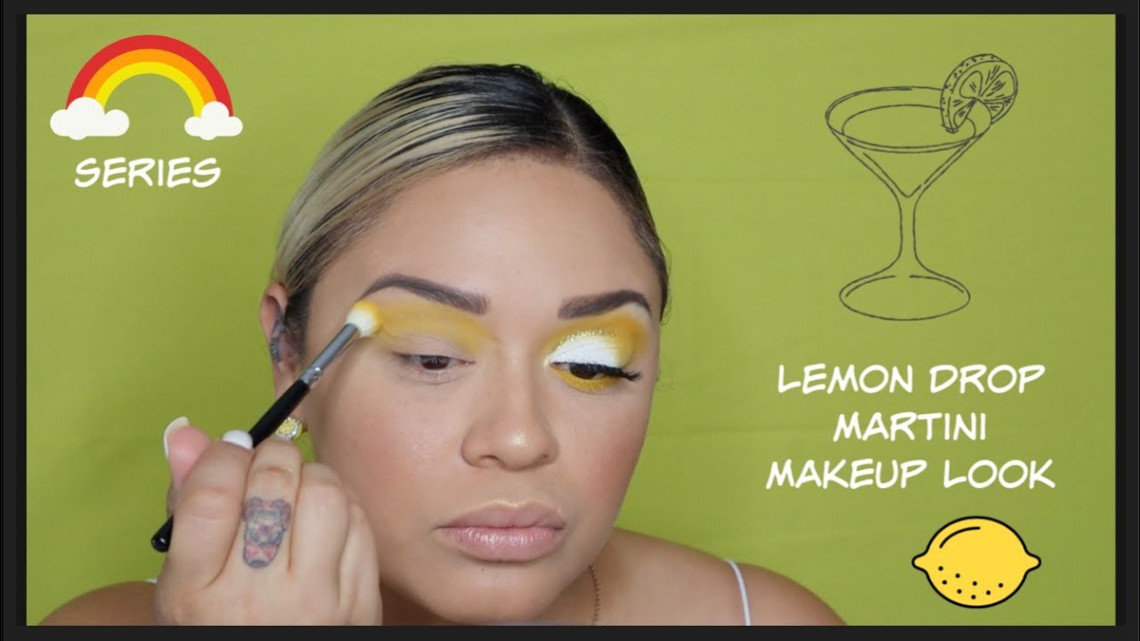 🌈 Yellow Series | Lemon Drop Martini Makeup Look🍋