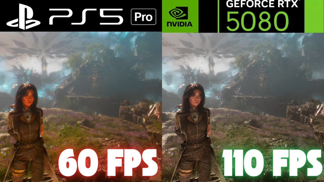 PS5 Pro vs RTX 5080 Clair Obscure  GRAPHIC & FPS COMPARISON 4K