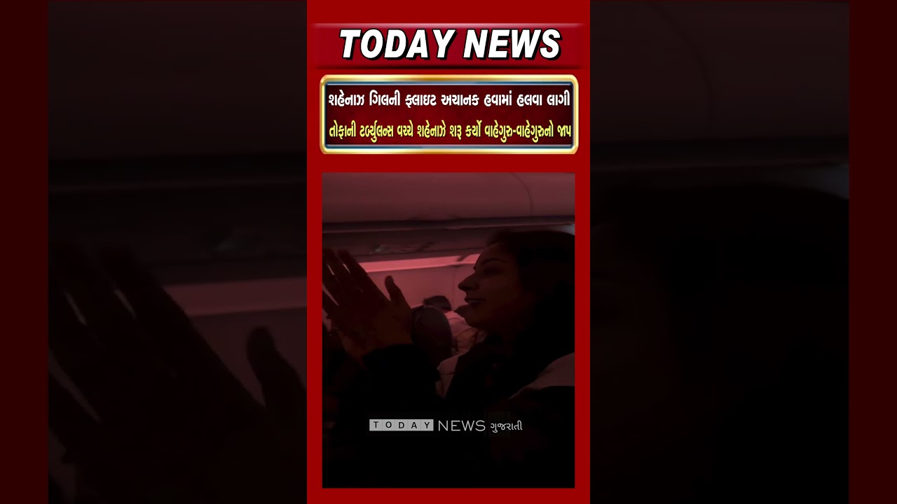 Shehnaaz Gill's flight suddenly started shaking in the air. Shehnaaz started amidst stormy turbulence.