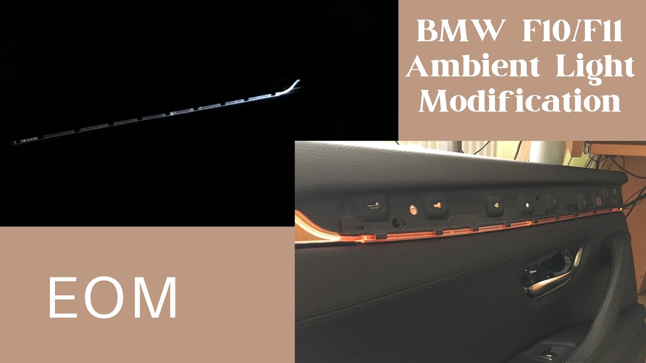 BMW F10/F11 OEM Ambient Light Module Upgrade (Red - White colour)