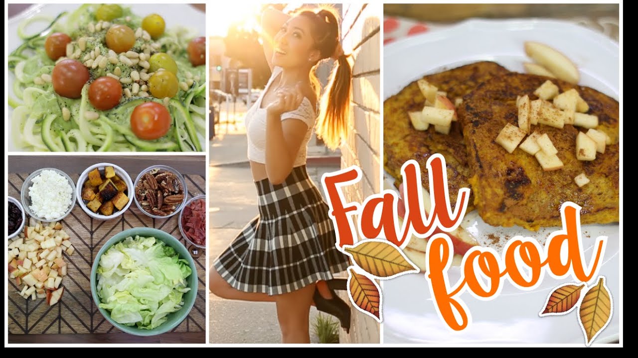 Fit Fall Foods! Pumpkin French Toast, Zoodles & Fall Harvest Salad!
