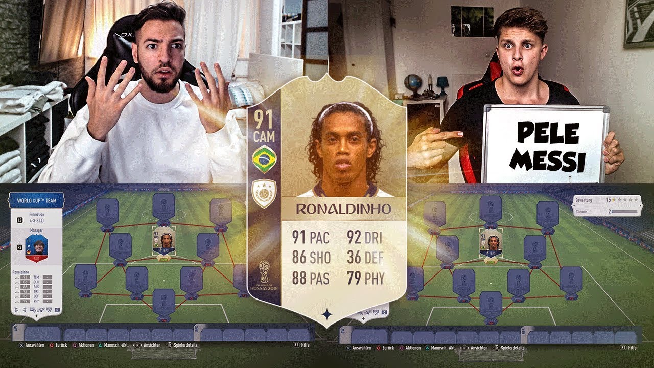 Fifa 18: WM ICON RONALDINHO Squad Builder Battle 😱👑