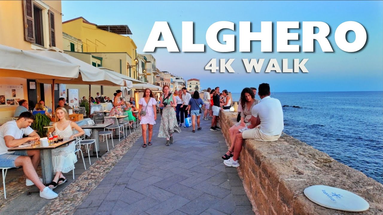Sardinia's Hidden Gem | Virtual Walking Tour of Alghero Old Town [4K]