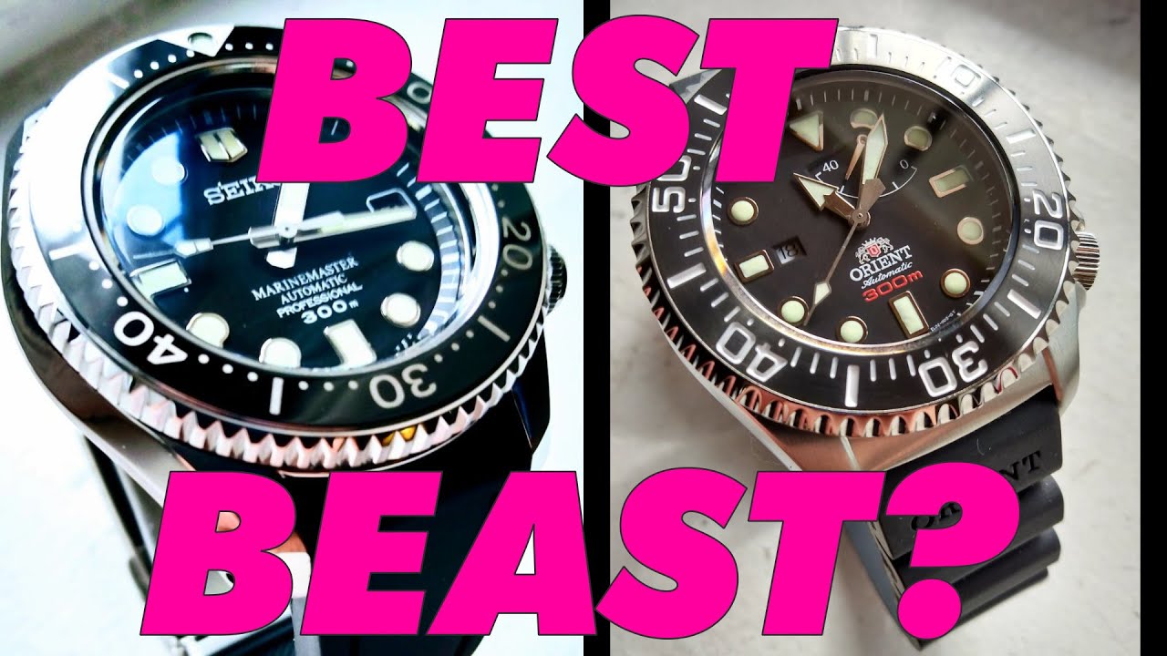 Who Will Emerge Victor? Seiko Marinemaster 300 vs. Orient Saturation Diver