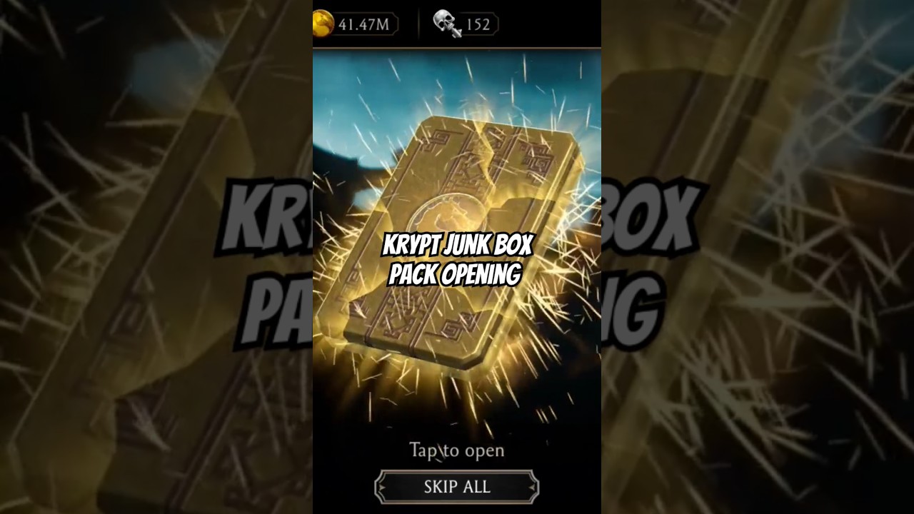 Krypt Junk Box Pack Opening 🎮 Mortal Kombat Mobile▫️MK Mobile #mortalkombatmobile #mkmobile #mkm