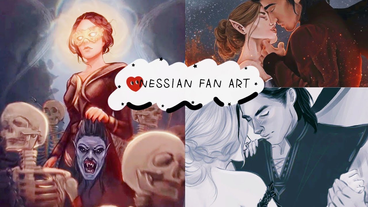 Nesta and Cassian fanart• Sarah J Mass • ACOTAR • A court of silver flames fanart