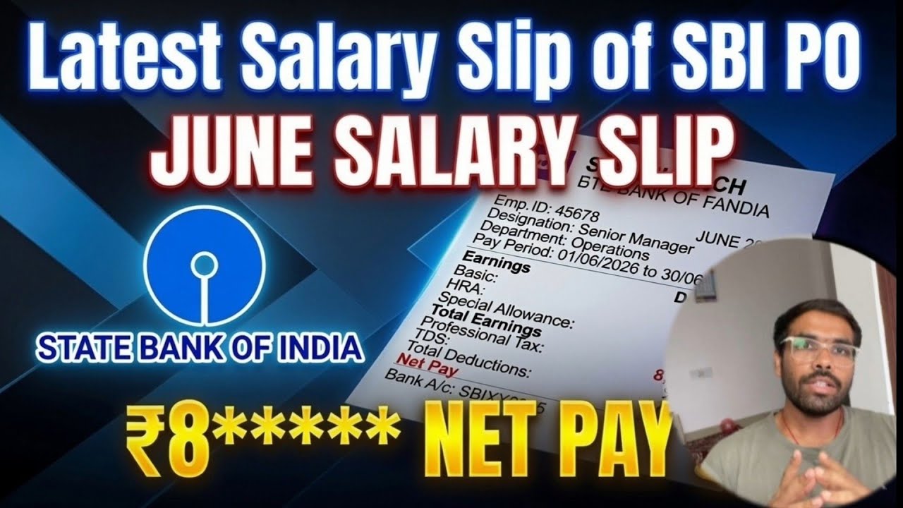 LATEST SALARY SLIP OF SBI PO 2026 🎯🧿💯💫