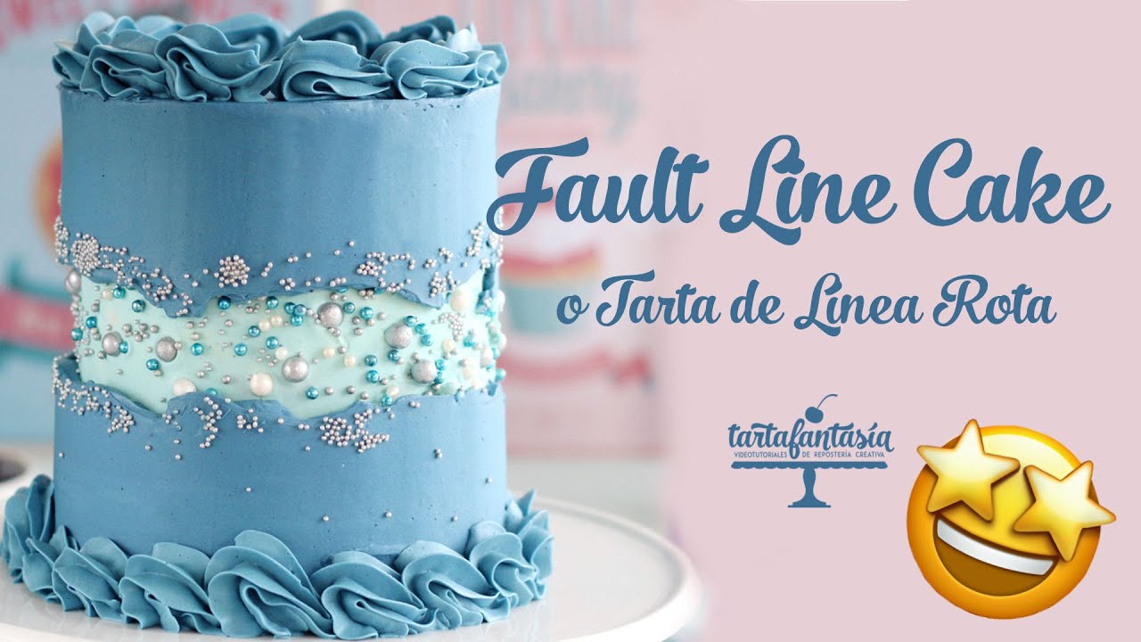 Cómo hacer una FAULT LINE CAKE o TARTA DE LÍNEA ROTA