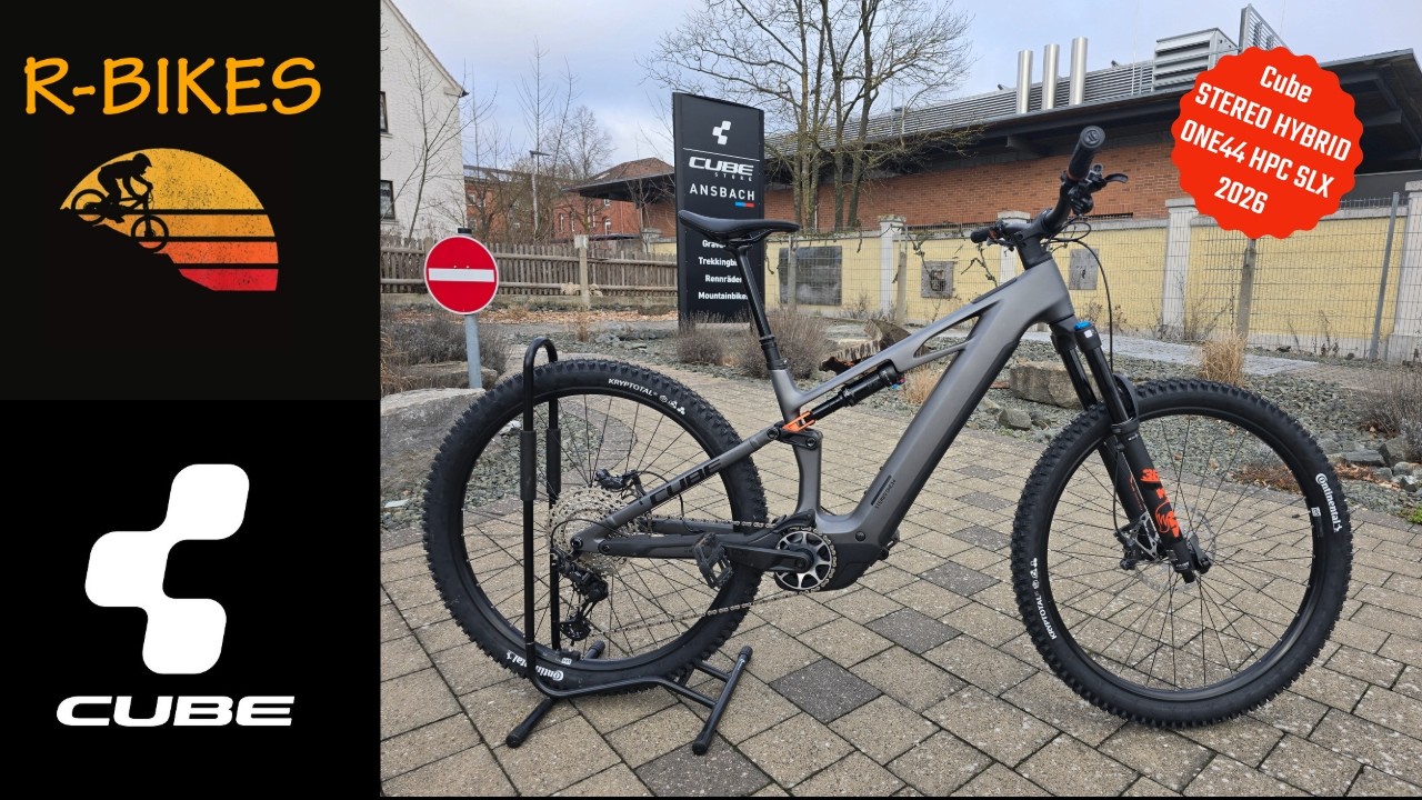 CUBE Stereo Hybrid ONE44 HPC SLX 800 2026 &ndash; Detailed E-MTB Walkaround & Features