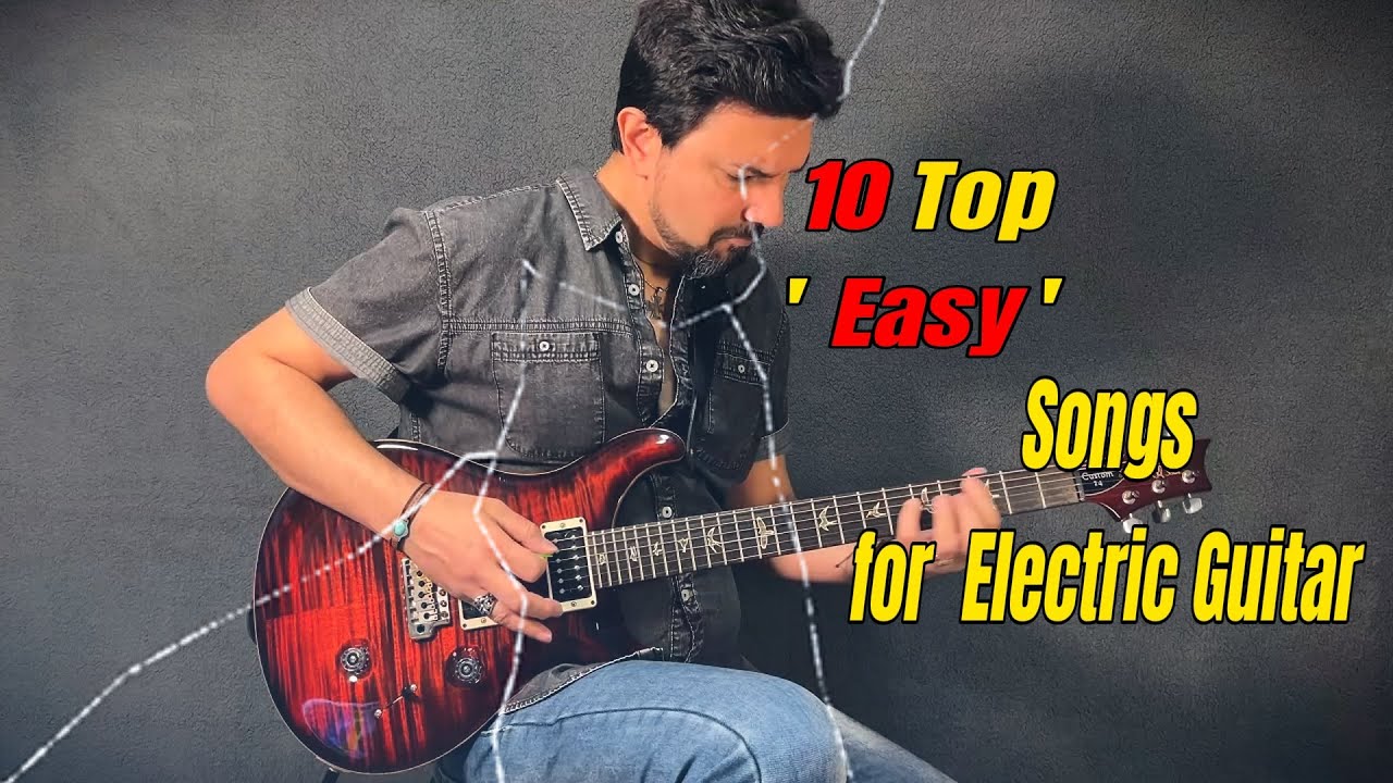 Learn Top 10 Easy Iconic Songs of Electric Guitar History +Tab #music #rock #guitar #learning