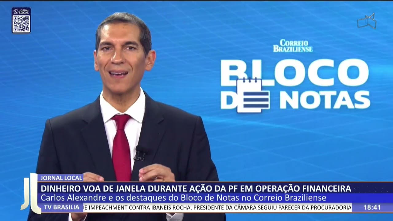 JL - Dinheiro voa de janela durante ação da PF em operação financeira