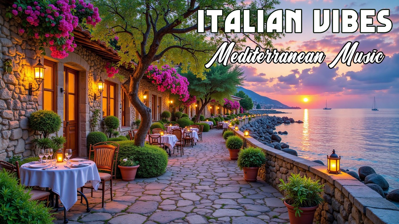 The Best 🇮🇹 Italian Music🎶 Italian Vibes 🎶 1+ Hour Scenic Amalfi Coast & Lake Como Relaxation 4K