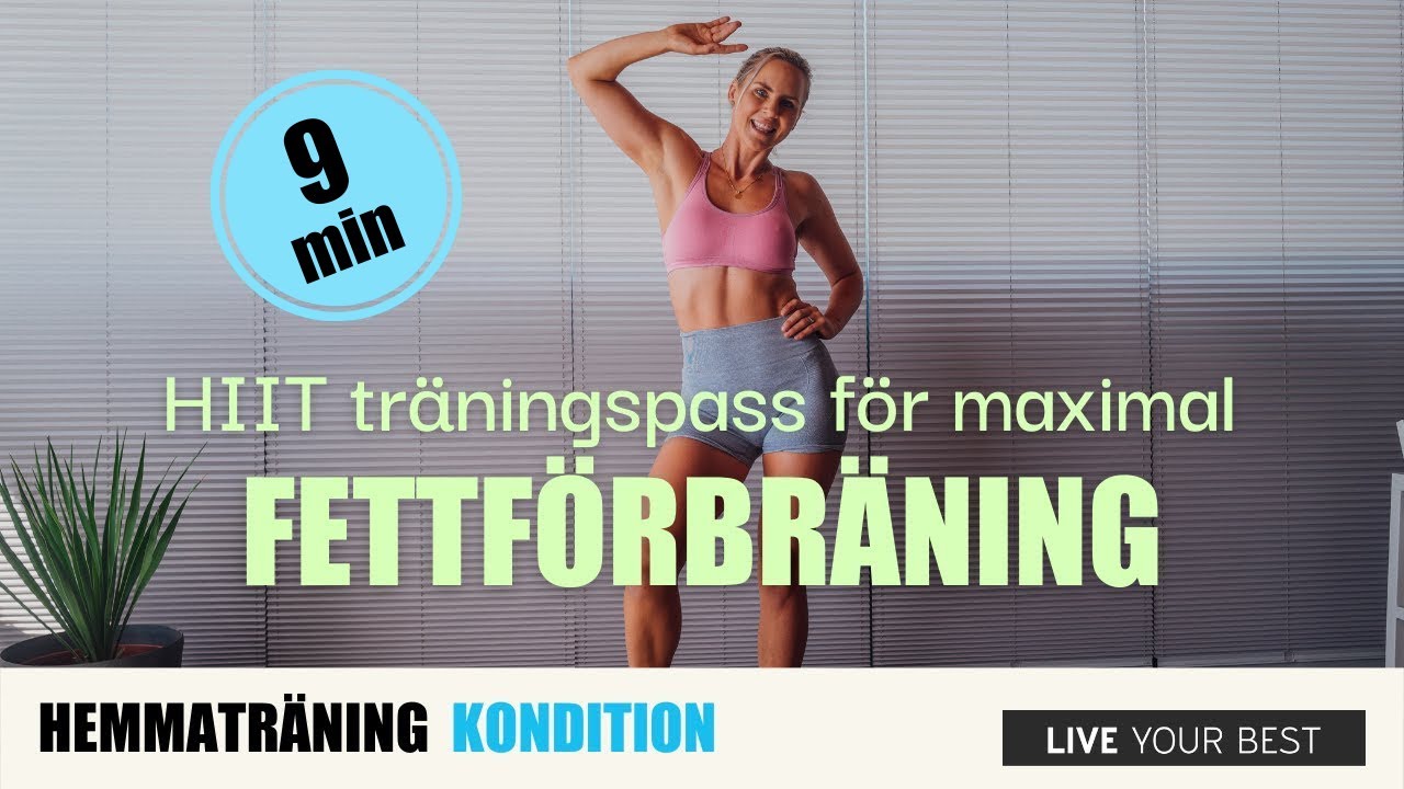 HIIT - Effektiv cardio för maximal fettförbränning - Hemmaträning