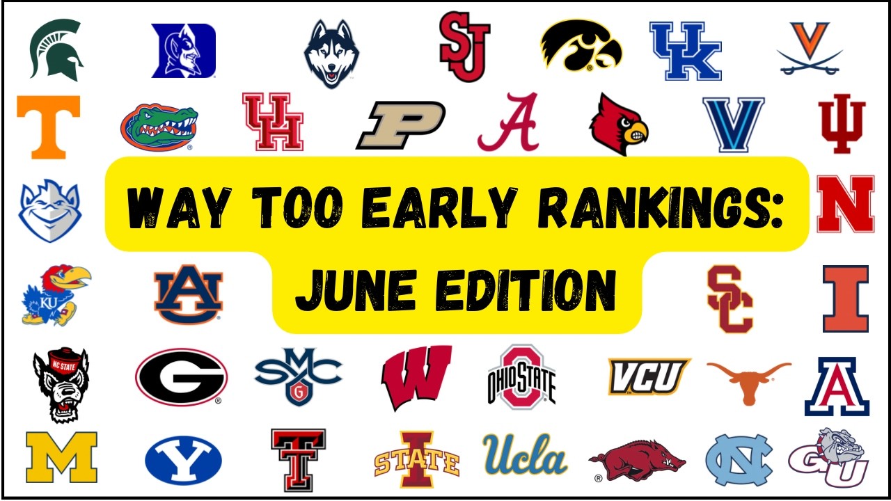 Way Too Early Rankings: June Edition