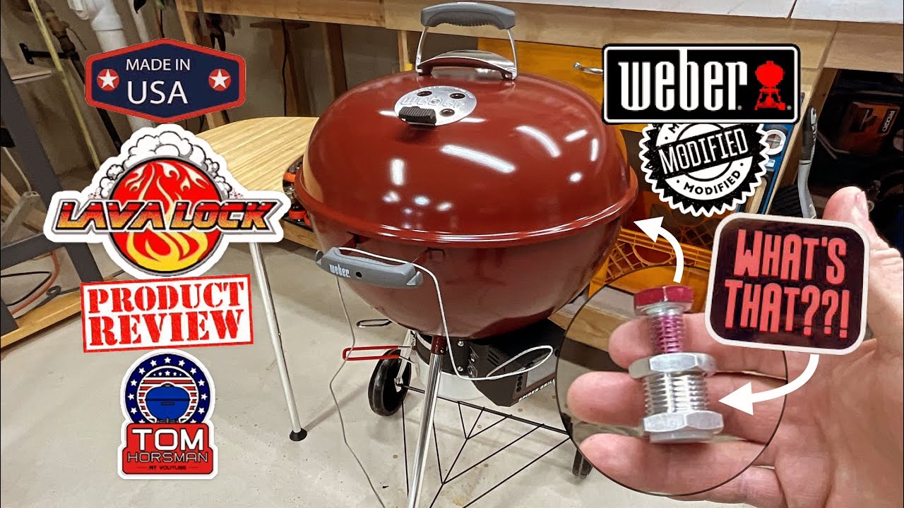 Модификации угольного гриля Weber 22” Kettle / Как добавить отверстие для температурного датчика ...