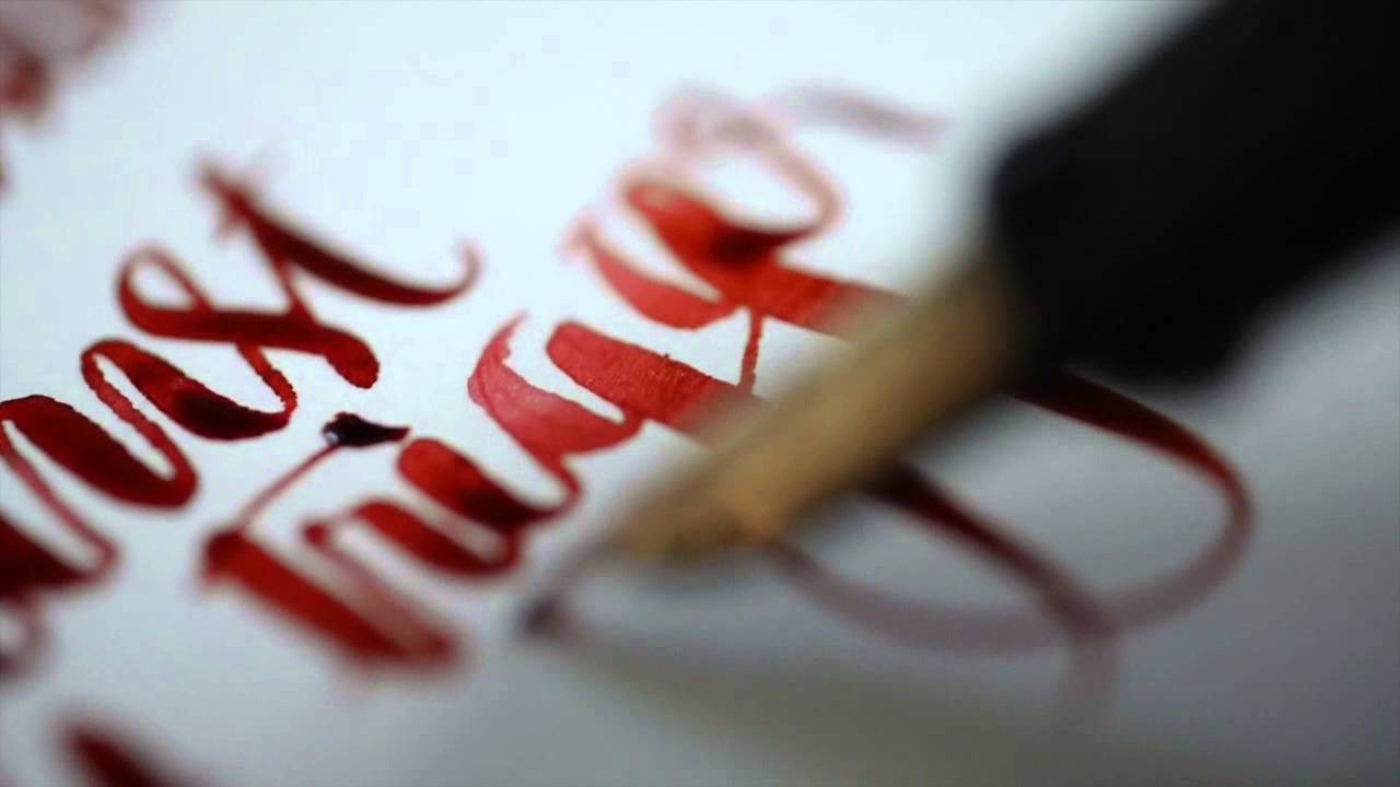 Sweet Billy Pilgrim's Arrived at Upside Down: a calligraphy video