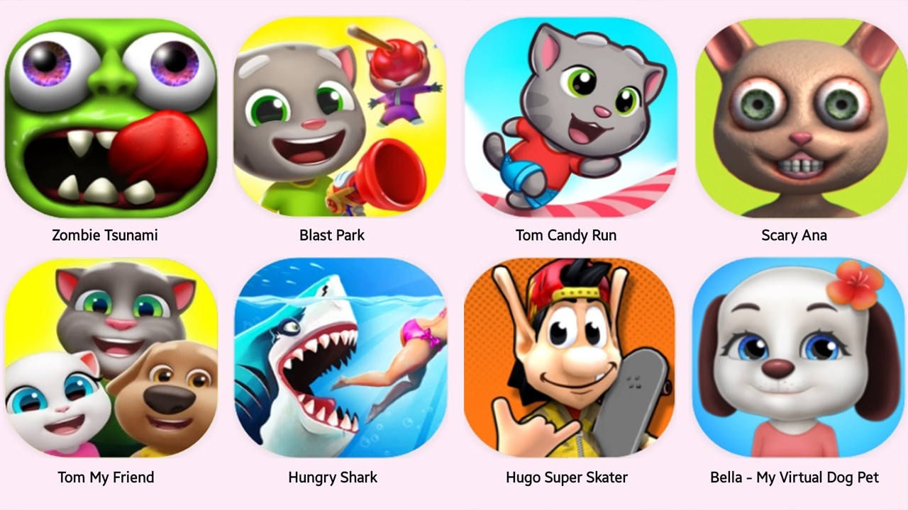 My Talking Tom Finds vs My Talking Tom Finds Discover the cute family and their mischievous games 😘