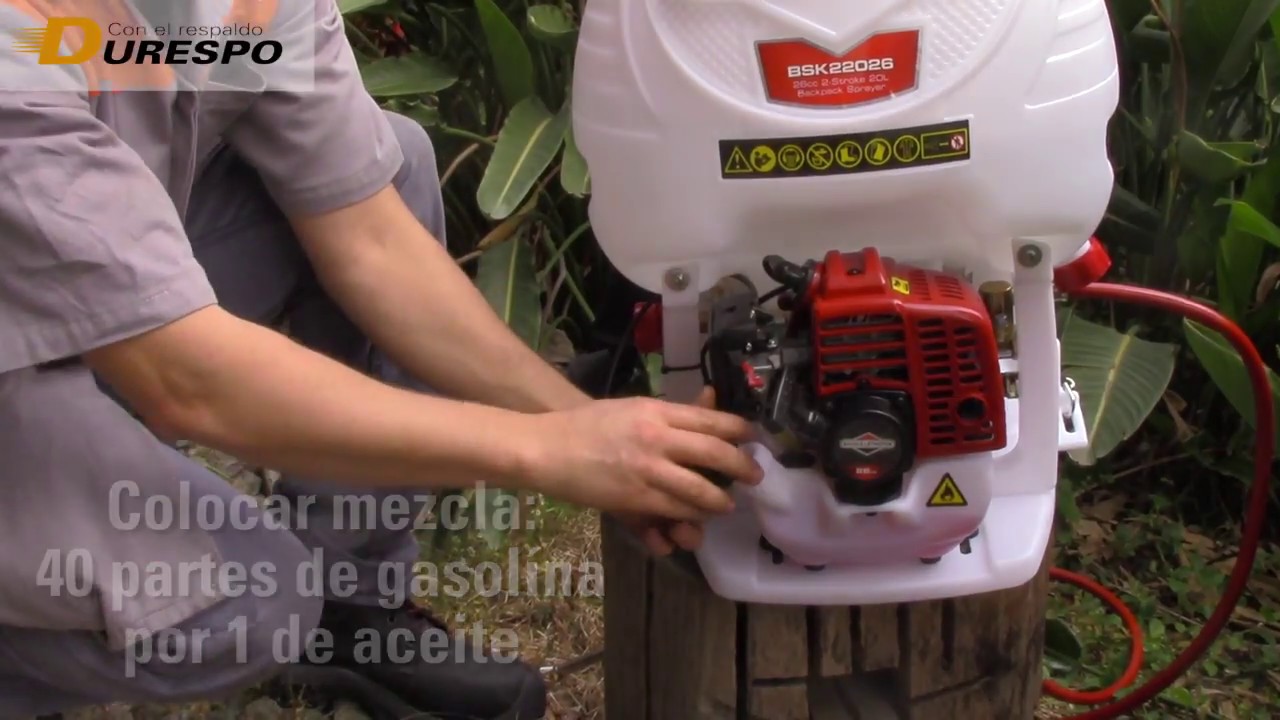 Fumigadora de espalda con motor tipo pistón Briggs & Stratton