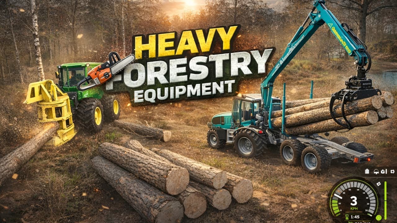 Heavy Forestry Equipment in Action | Farming Simulator Logging Gameplay