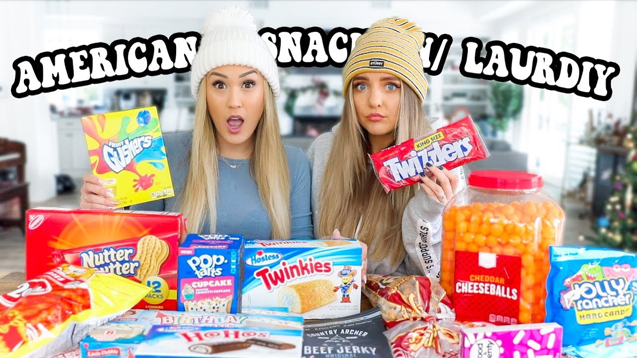 AUSTRALIAN TRIES AMERICAN SNACKS w/ LAURDIY!