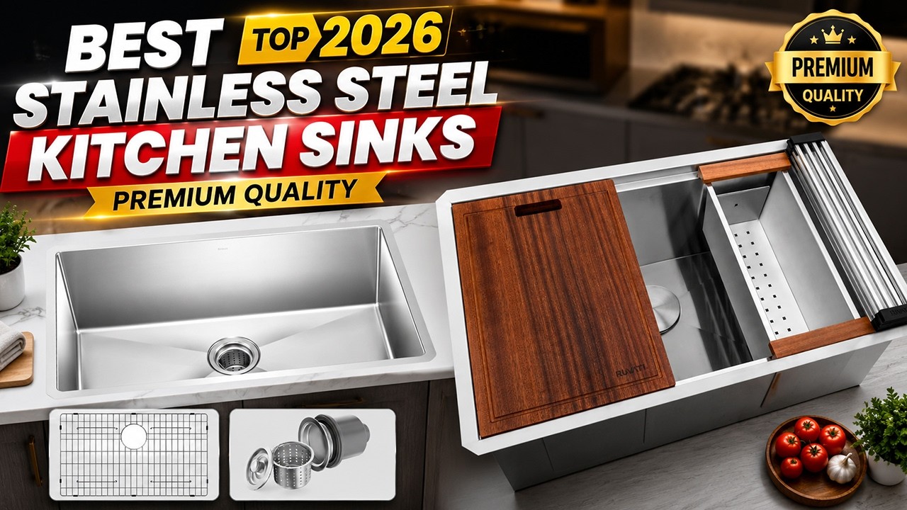 ✅Top 5 Best Stainless Steel Kitchen Sinks of 2025 | Best Kitchen Sink Reviews [Buyer's Guide]