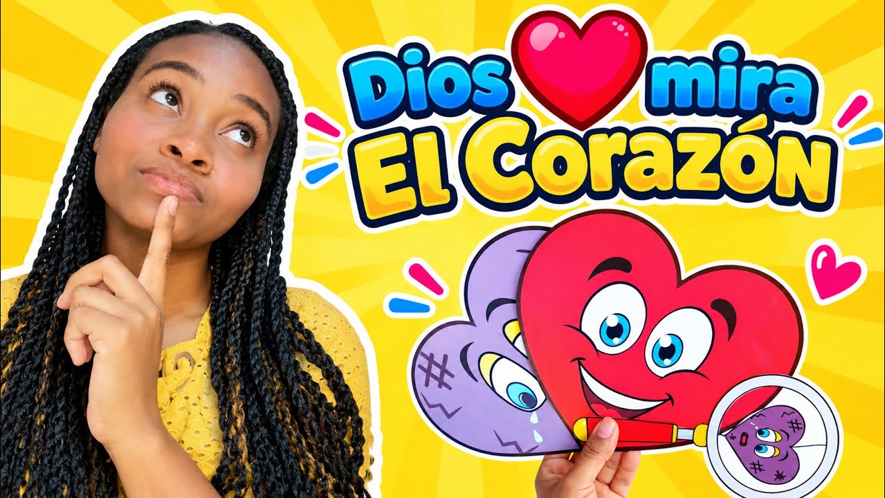 Dios mira el Corazón 💖 Manualidad para niños | 1 Samuel 16:7