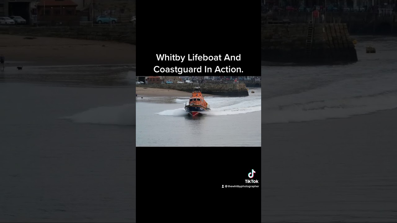 Whitby Lifeboat And Coastguard In Action #shorts