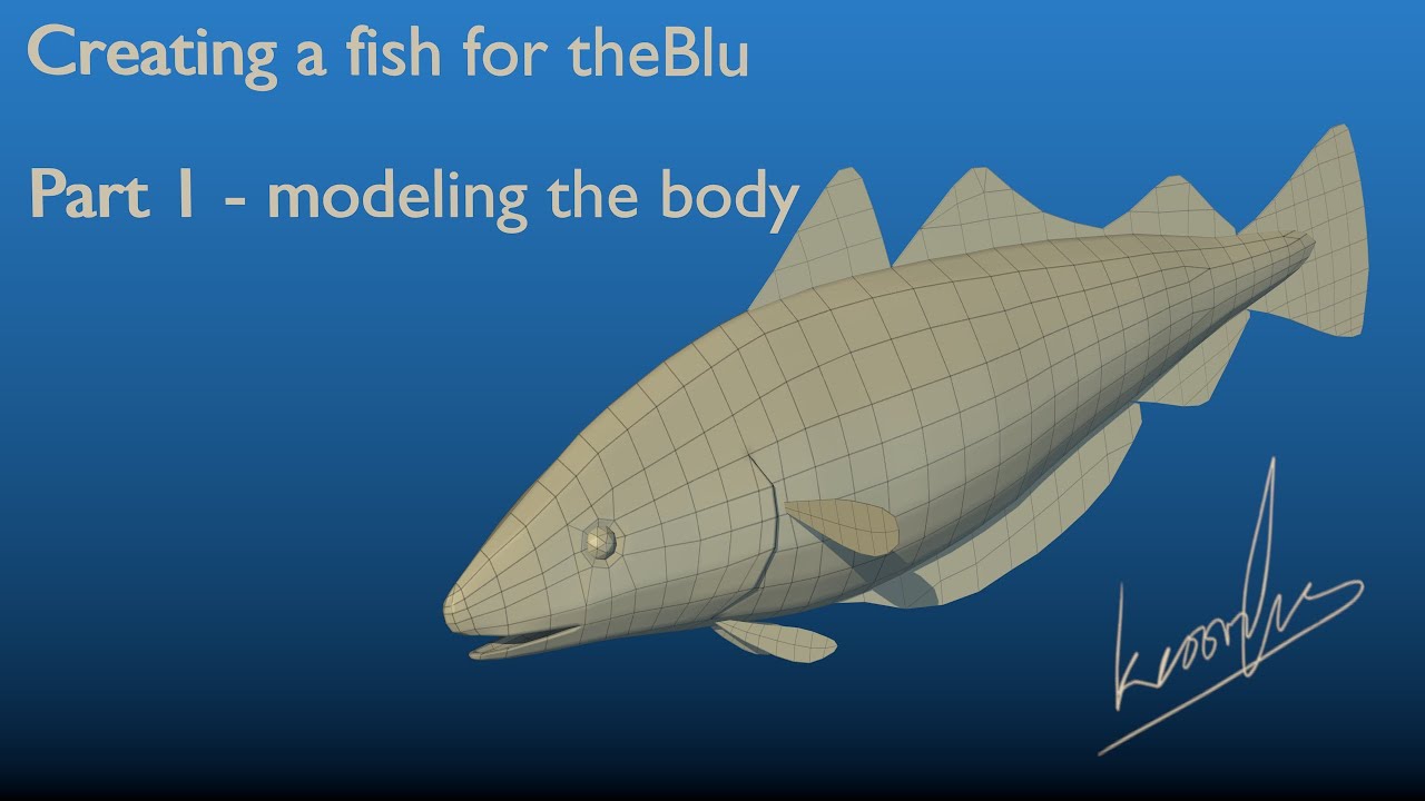 Creating a fish for theBlu using Blender - part 1: modeling the body