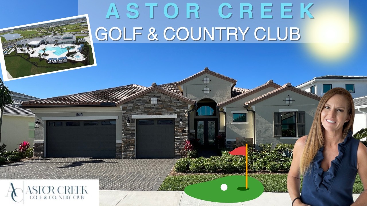 Новый дом с бассейном в Южной Флориде | Гольф-клуб Astor Creek | Порт-Сент-Люси, Флорида