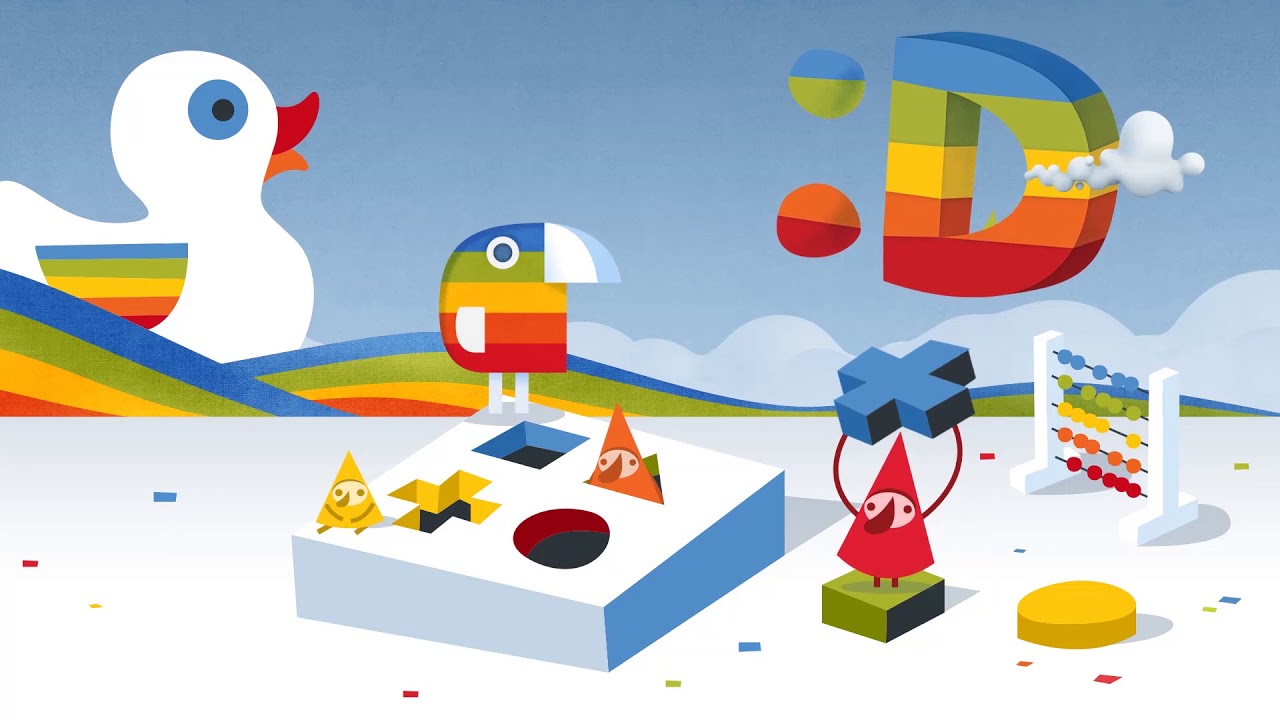 34 channel idents of kids channel of Czech Television