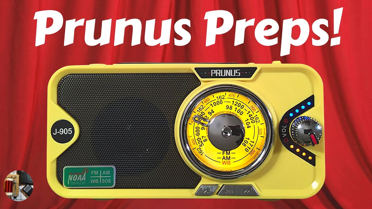 Prunus J-905 AM FM BT MP3 Weather Emergency Radio Review NYRD 2022