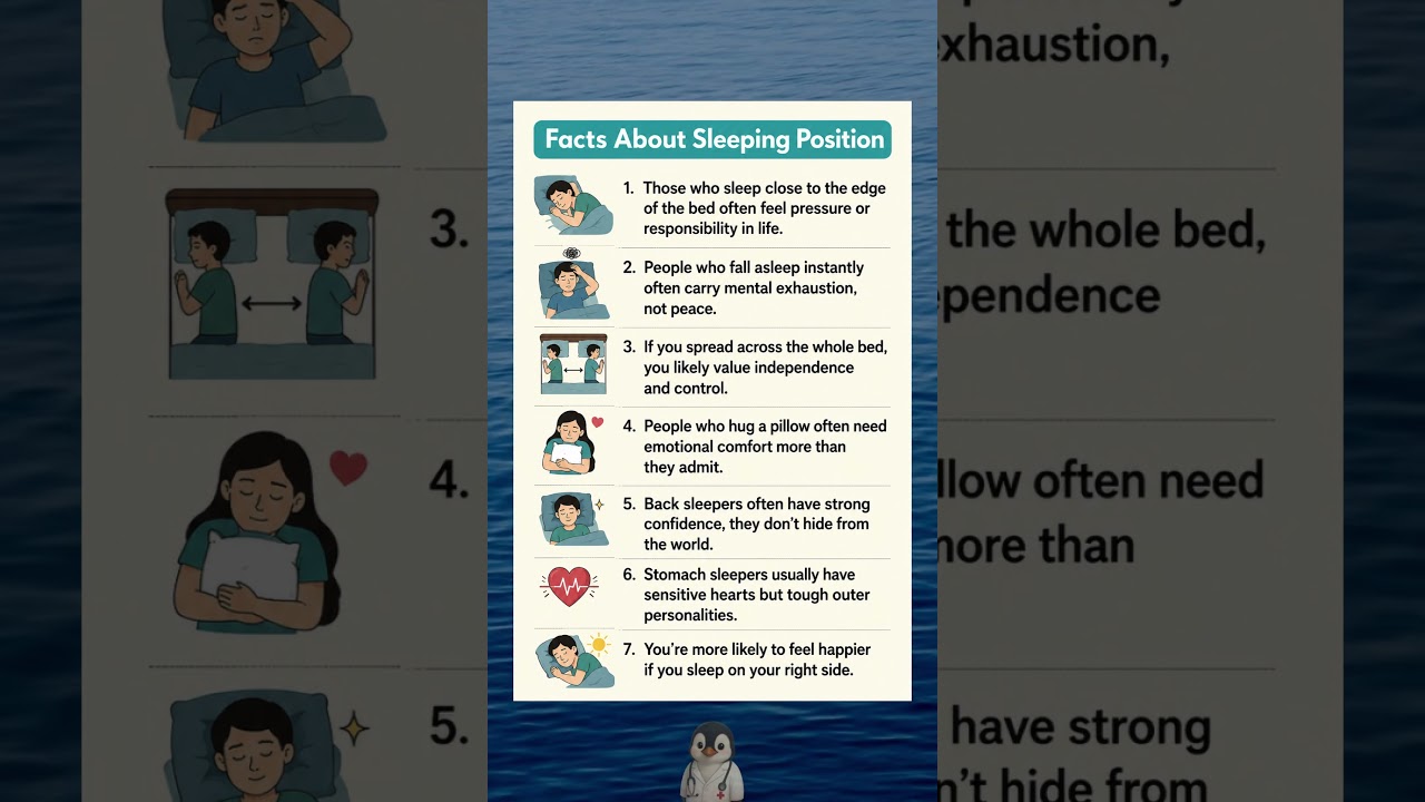 7 Sleep Positions That May Reveal Your Personality 😴🧠 | What Your Sleeping Position Says About You