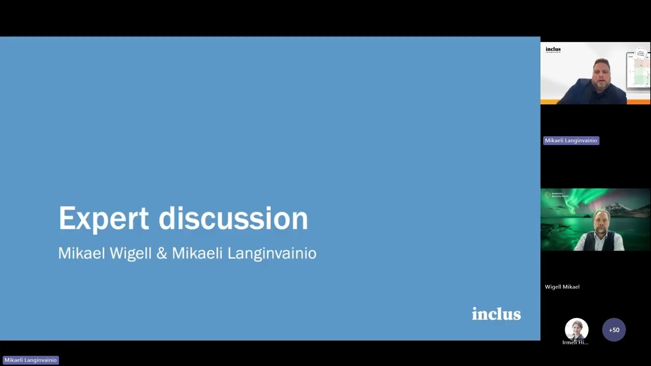 Inclus x ESF webinar w/ Mikael Wigell: Europe between US & China – how should companies prepare?