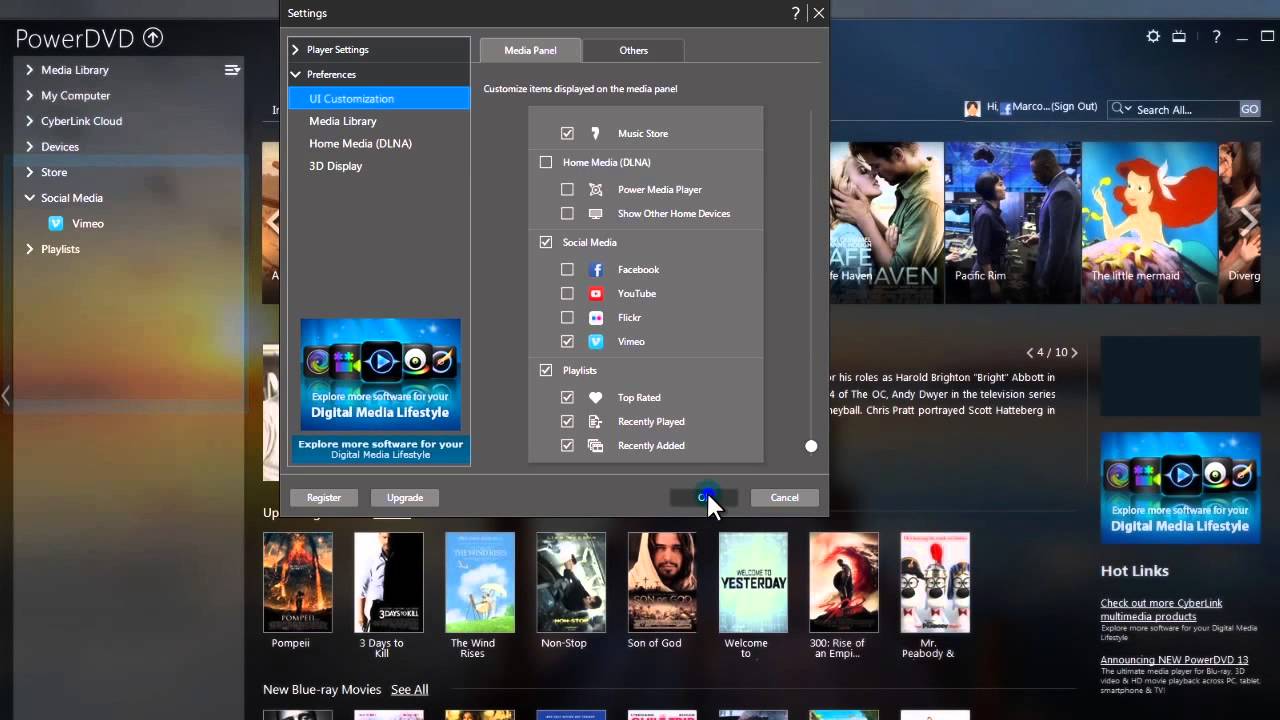 PowerDVD Tailored for You