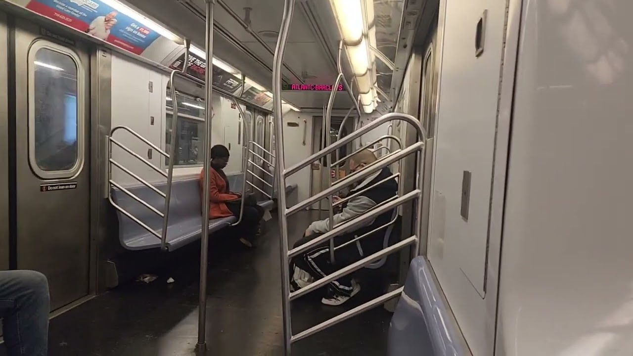 MTA NYC Subway: R142 5 Train vs R62 3 Train Race from Nevins St to Atlantic Av
