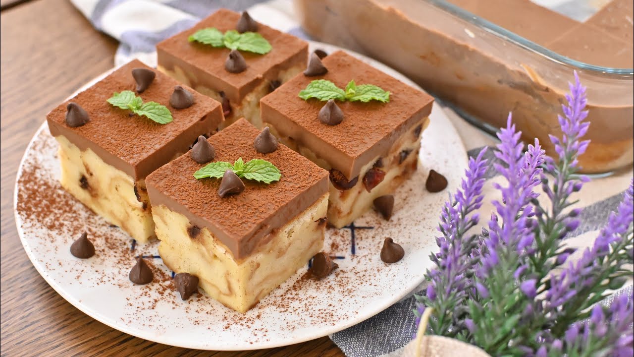 Puding Roti Agar Agar Kastard Sukatan Cawan