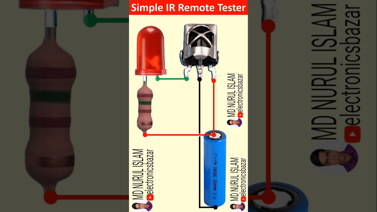 Simple IR Remote Tester || How To Make A IR Remote Tester At Home || IR detector circuit | IR sensor